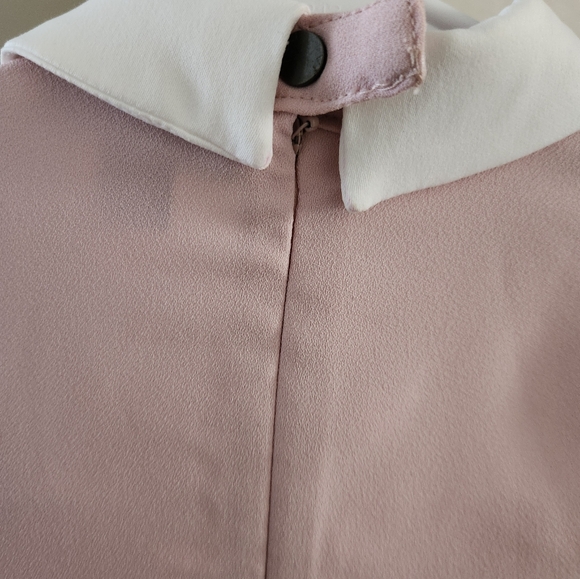 Victoria Beckham Blush Collared Dress - Picture 5 of 8